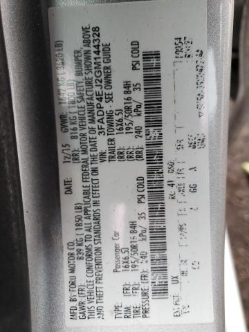 2016 FORD FIESTA SE - 3FADP4EJ2GM144328
