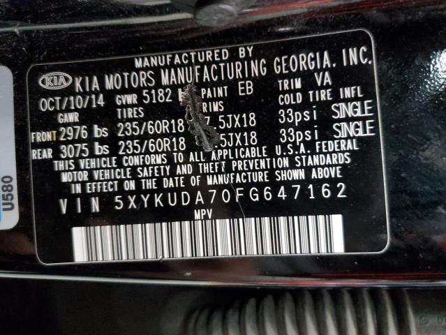 5XYKUDA70FG647162 KIA SORENTO EX