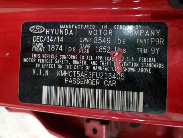 2015 HYUNDAI ACCENT GS KMHCT5AE3FU213405