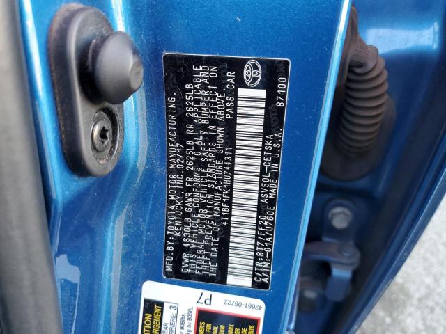 2017 TOYOTA CAMRY LE - 4T1BF1FK1HU744311