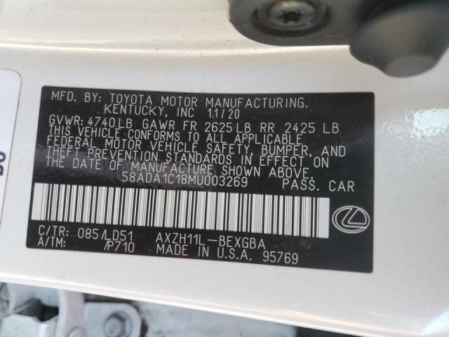 2021 LEXUS ES 300H - 58ADA1C18MU003269