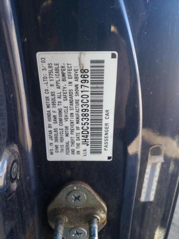 JH4DC53893C017968 Acura RSX