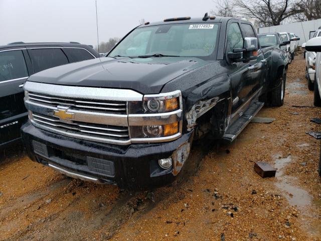Salvage trucks for sale at Bridgeton, MO auction: 2015 Chevrolet Silverado K3500 High Country