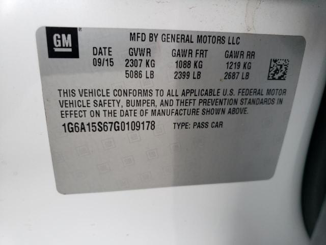 2016 CADILLAC CTS-V - 1G6A15S67G0109178