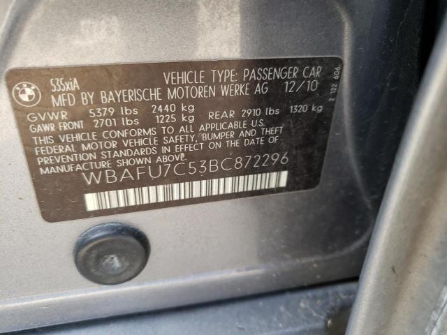 WBAFU7C53BC872296 BMW 535 XI