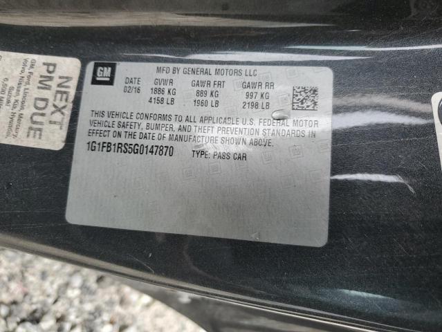 2016 CHEVROLET CAMARO LT - 1G1FB1RS5G0147870