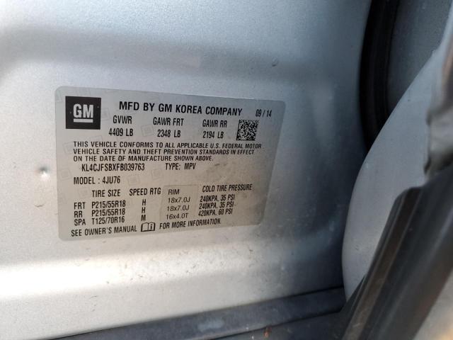 2015 BUICK ENCORE CON - KL4CJFSBXFB039763