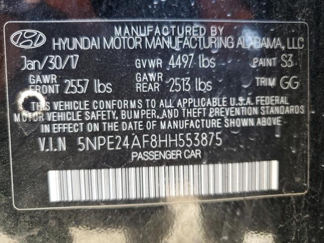 2017 HYUNDAI SONATA SE - 5NPE24AF8HH553875