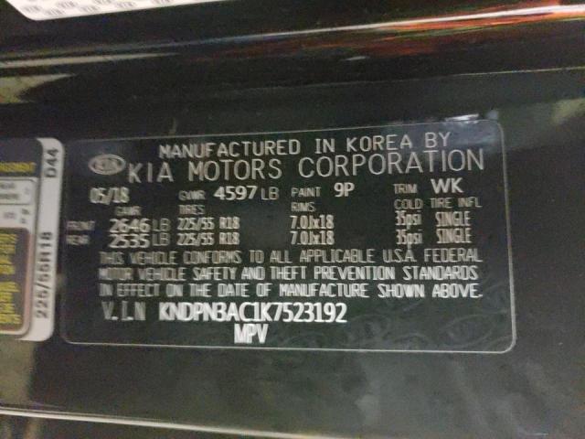 KNDPN3AC1K7523192 KIA Sportage Ex