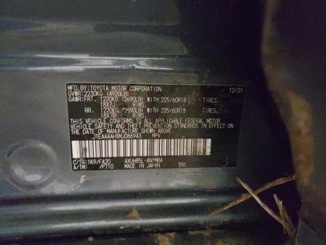 2021 TOYOTA VENZA LE - JTEAAAAHXMJ086943