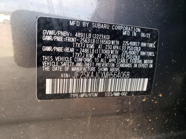 JF2SKAJCXMH564068 Subaru Forester Premium