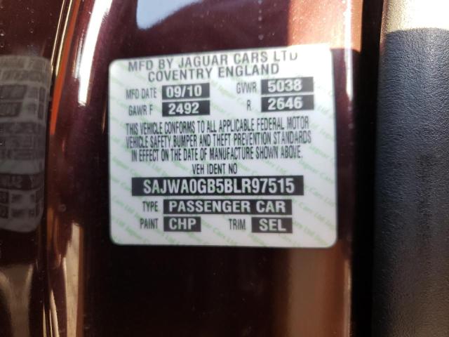 SAJWA0GB5BLR97515 Jaguar XF PREMIUM