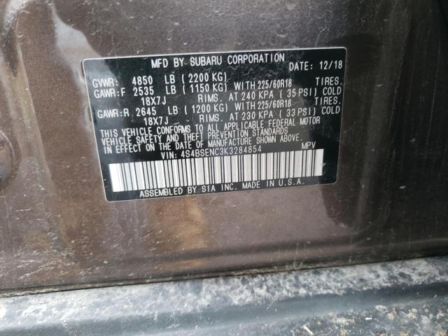 4S4BSENC3K3284854 Subaru Outback 3.6r Limited