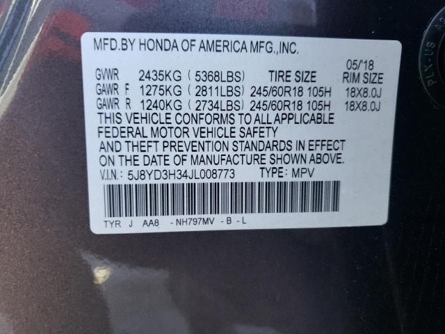 5J8YD3H34JL008773 Acura MDX