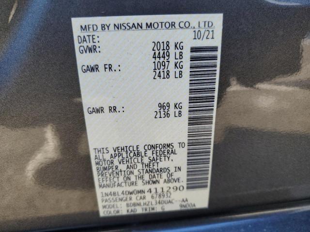 2021 NISSAN ALTIMA SV - 1N4BL4DW0MN411290