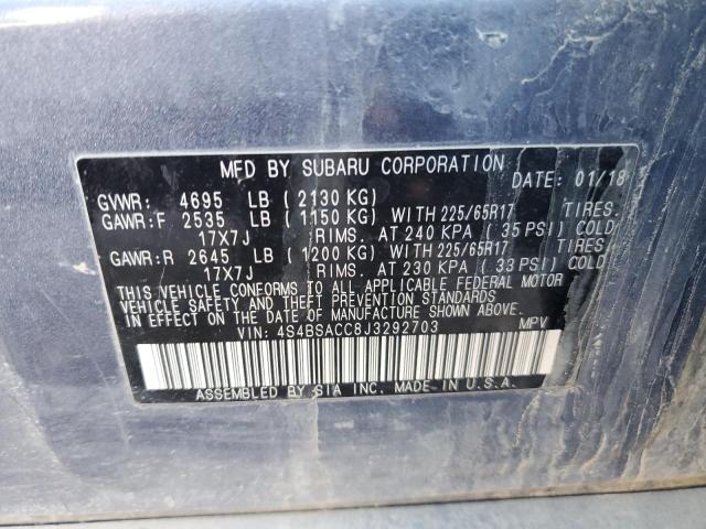4S4BSACC8J3292703 Subaru Outback 2.5i Premium