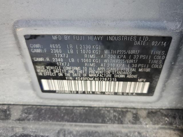 4S4BRDMC8E2287315 Subaru Outback 3.6r Limited