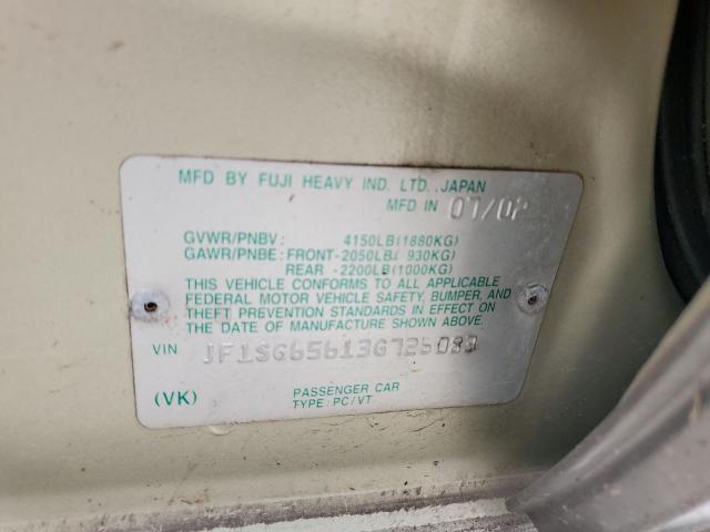 JF1SG65613G726083 Subaru Forester 2.5xs