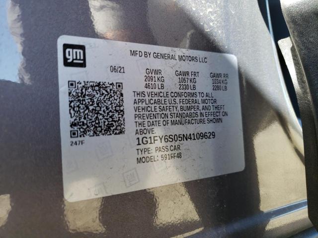 2022 CHEVROLET BOLT EUV L - 1G1FY6S05N4109629
