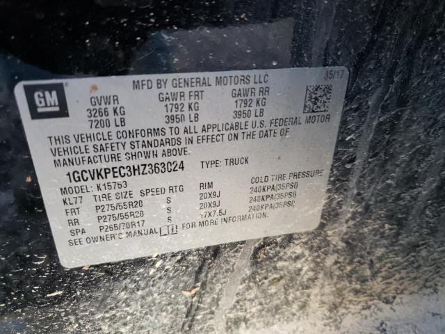 2017 CHEVROLET SILVERADO - 1GCVKPEC3HZ363024