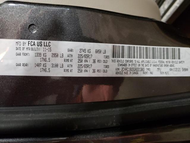 2016 CHRYSLER TOWN AND C - 2C4RC1BG5GR221303