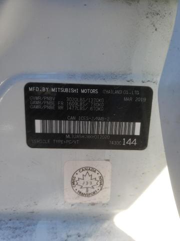 2019 MITSUBISHI MIRAGE LE ML32A5HJXKH012020