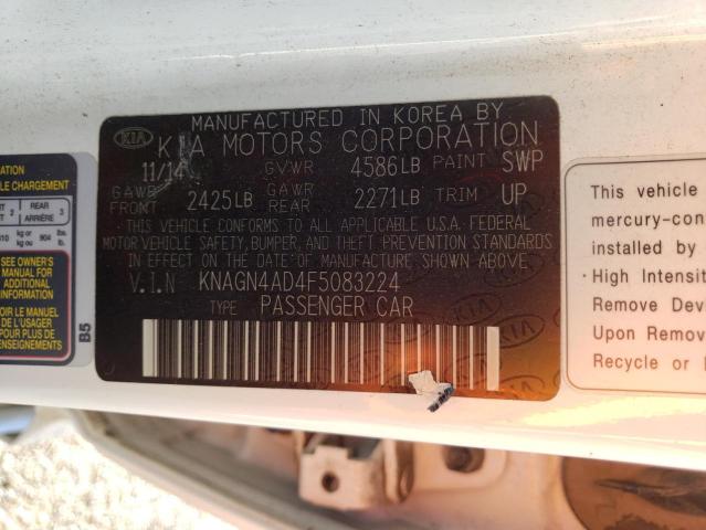 KNAGN4AD4F5083224 KIA OPTIMA HYBRID