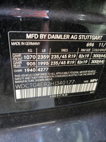 2017 MERCEDES-BENZ GLA 250 - WDCTG4EB2HJ340177