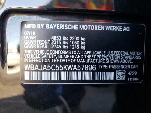 WBAJA5C55KWA57896 BMW 530 I