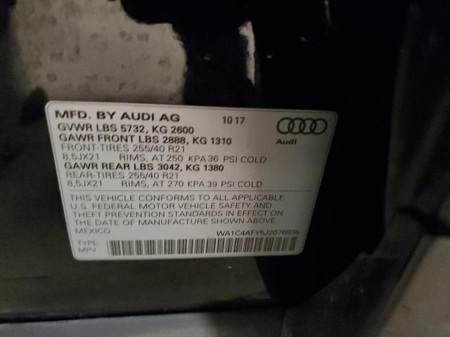2018 AUDI SQ5 PRESTI - WA1C4AFY5J2076835