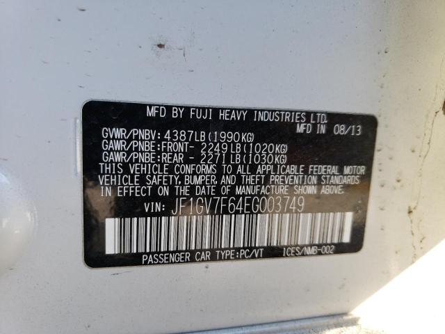 JF1GV7F64EG003749 Subaru Impreza Wrx