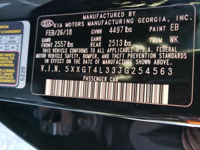 5XXGT4L33JG254563 KIA Optima Lx