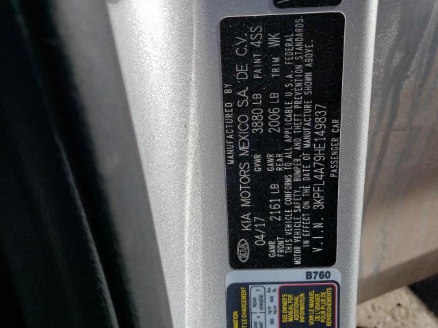3KPFL4A79HE149837 KIA FORTE LX