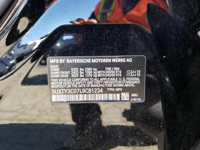 5UXTY3C07L9C81234 BMW X3 Sdrive30i