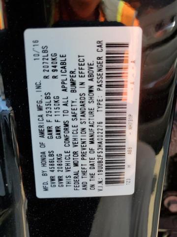 19UUB2F53HA002276 Acura TLX TECH