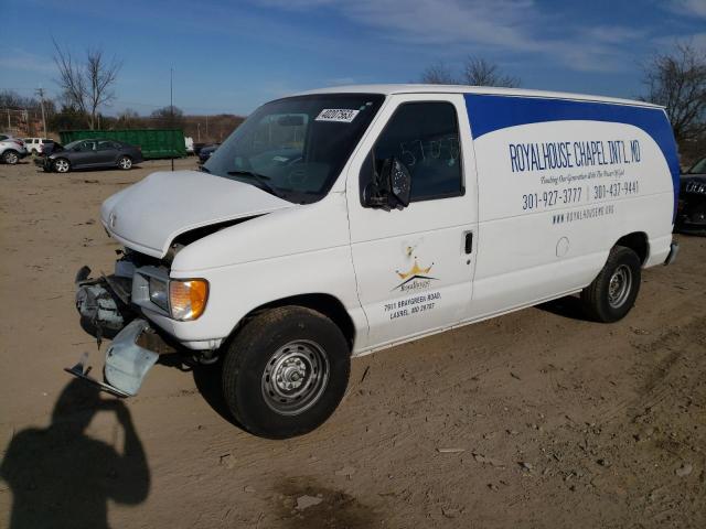 Salvage cars for sale from Copart Baltimore, MD: 2002 Ford Econoline E150 Van