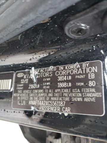 KNAFT4A2XC5561187 KIA FORTE LX