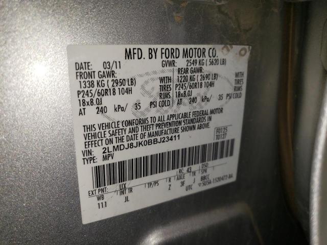 2LMDJ8JK0BBJ23411 Lincoln MKX