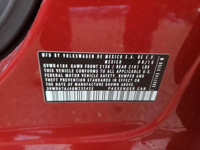 2016 VOLKSWAGEN JETTA SE - 3VWD67AJ4GM233433