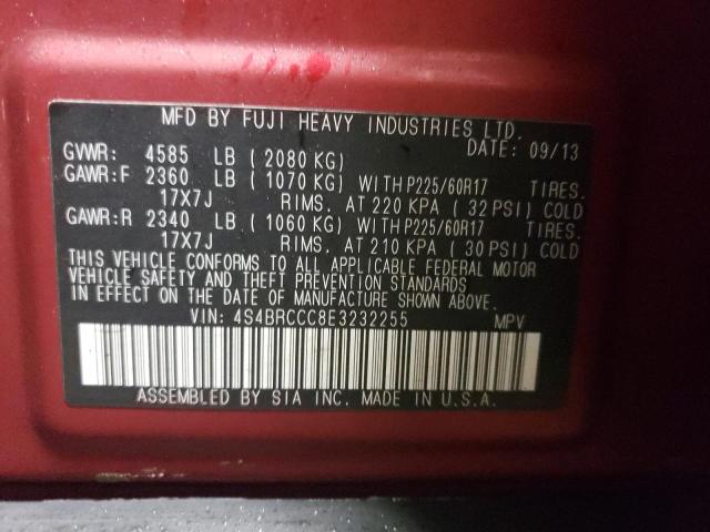 4S4BRCCC8E3232255 Subaru Outback 2.5i Premium