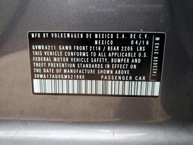 2016 VOLKSWAGEN GOLF SPORT - 3VWA17AU0GM521980