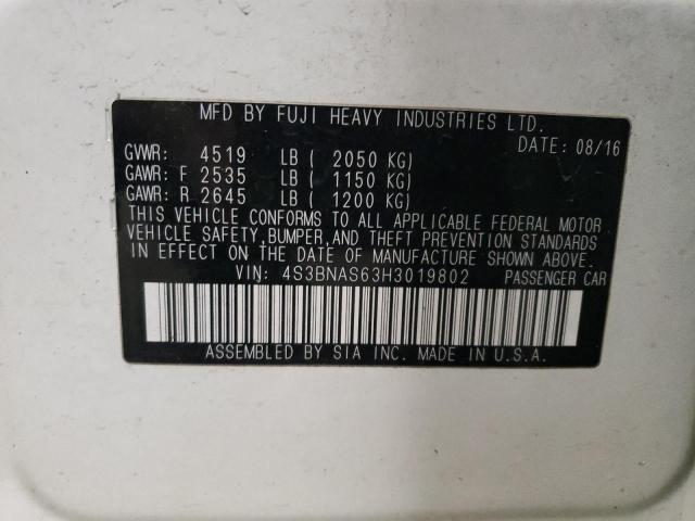 4S3BNAS63H3019802 Subaru Legacy Sport