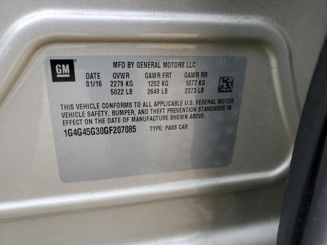 2016 BUICK LACROSSE S - 1G4G45G30GF207085