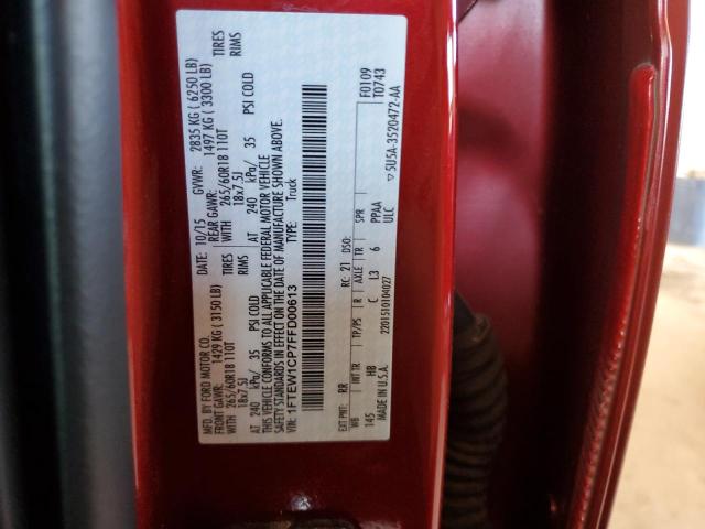 1FTEW1CP7FFD00613 Ford F150 Supercrew