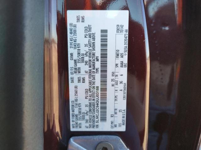 2016 LINCOLN MKC SELECT 5LMCJ2C94GUJ03188