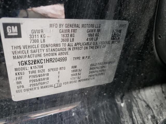 2017 GMC YUKON SLT - 1GKS2BKC1HR204999