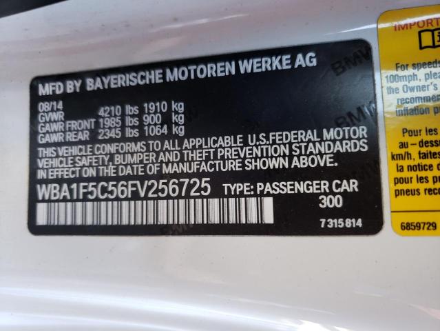 2015 BMW 228 I WBA1F5C56FV256725