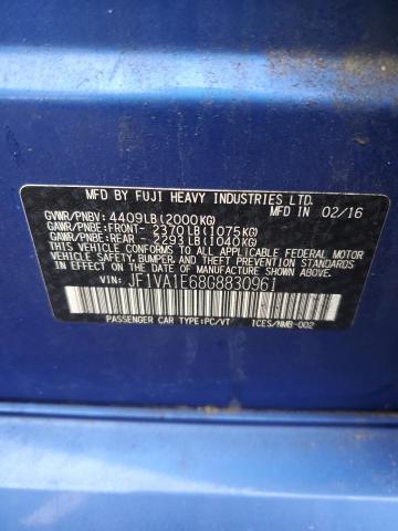 JF1VA1E68G8830961 Subaru Wrx Premium