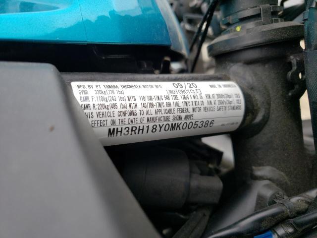 2021 YAMAHA YZFR3 A MH3RH18Y0MK005386