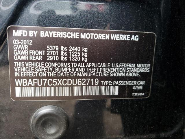 WBAFU7C5XCDU62719 BMW 535 XI